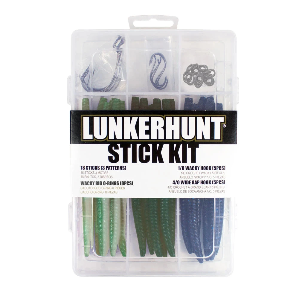 Lunkerhunt Assorted Wacky Rig 36-Piece Stickbait Kit 1 Lunkerhunt Assorted Wacky Rig 36-Piece Stickbait Kit