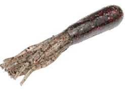 Strike King Pro Model Coffee Tubes 3 1/2 Inch Soft Plastic Tube 8 Pack -Sport Fishing Shop CT3.5 30 CoffeeTube SmokeRedBlackFlake GlamRight