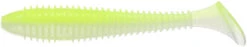 Keitech Fat Swing Impact 2.8 Inch Soft Paddle Tail Swimbait -Sport Fishing Shop FS.487 chartreuse white
