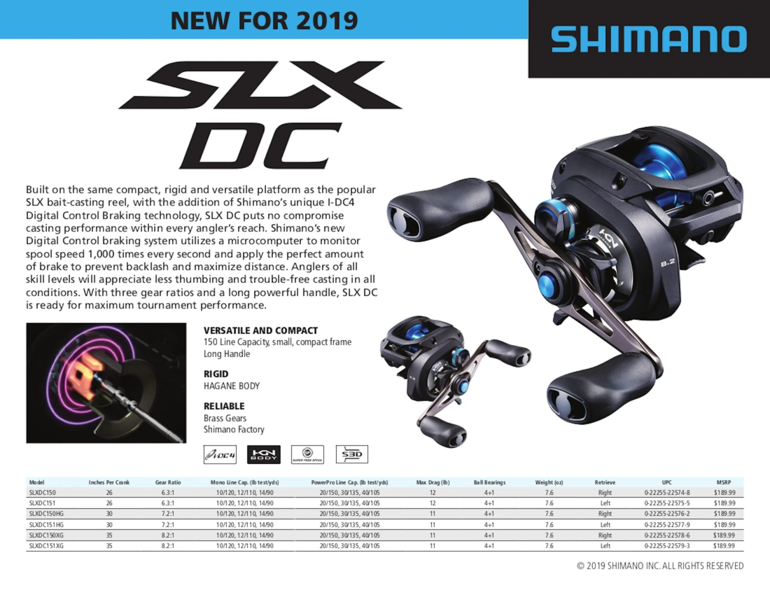 Shimano SLX 150 DC Baitcasting Reels 5 Shimano SLX 150 DC Baitcasting Reels - Image 5