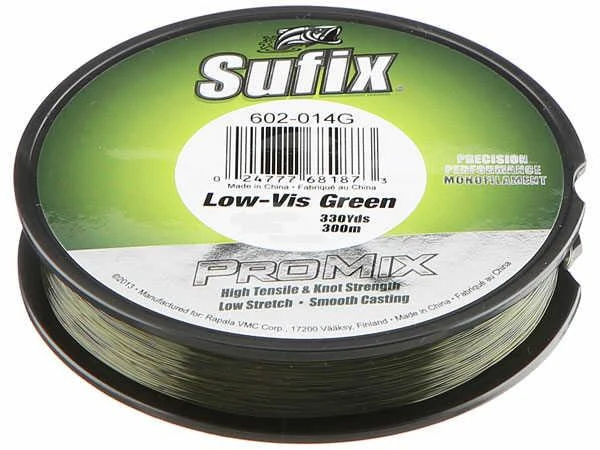 Sufix Pro Mix Lo-Vis Green Monofilament 330 Yards 1 Sufix Pro Mix Lo-Vis Green Monofilament 330 Yards