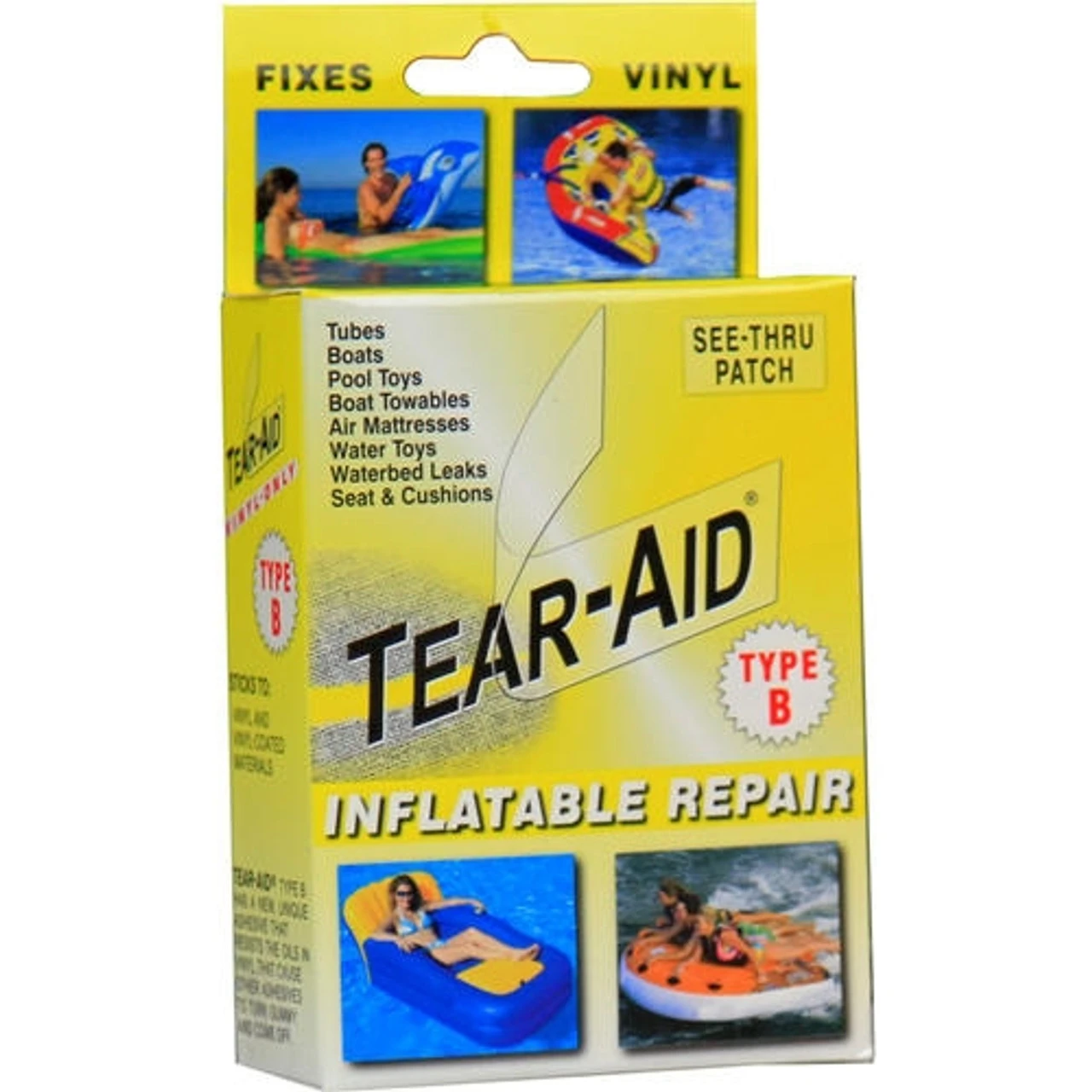 Tear Aid Yellow Inflatable Repair Kit - Type B 1 Tear Aid Yellow Inflatable Repair Kit - Type B